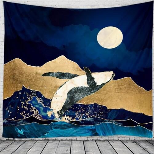Mountains PatternTapestry Blanket Throw Wall-Hanging Psychedelic-Pattern Home-Deco