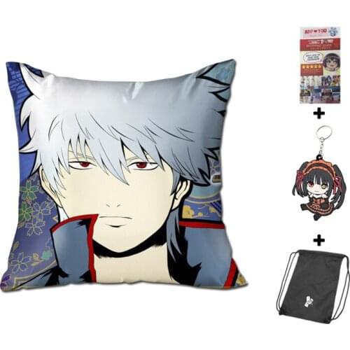 Hobby Express Sakata Gintoki Square Anime Dakimakura Japanese Pillow Cover GZFONG450