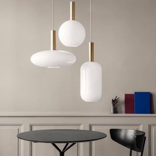 Nordic led glass ball luminaire pendant light chandelier pendant lights kitchen fixtures kitchen dining bar living room bedroom