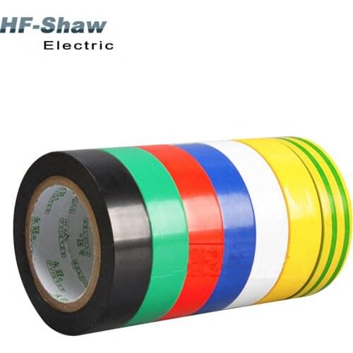 Flame Retardant Electrical Insulation Tape red White black High Voltage PVC Electrical Tape Waterproof Self-adhesive Tape