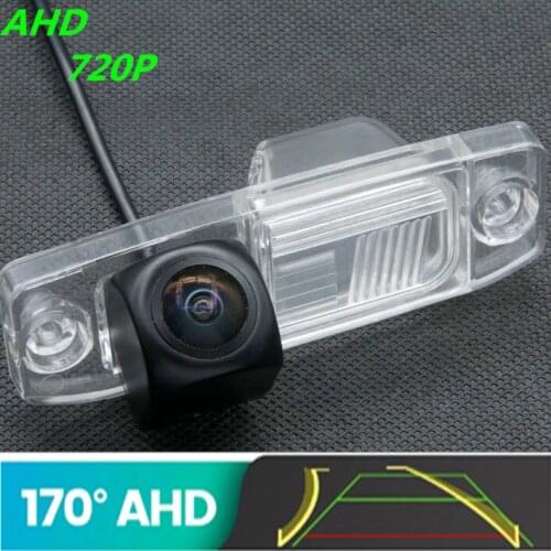 AHD 720P Trajectory Fisheye Car Rear View Camera For Kia Sorento 2004 - 2011 Rio K3 Sportage R Forte Opirus Vehicle Carmera