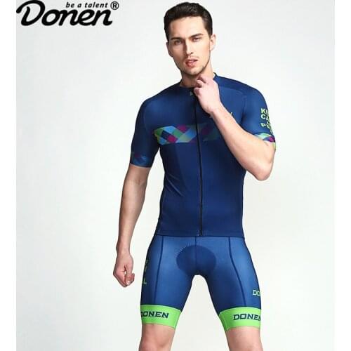 DONEN 2019 Pro Summer Cycling Jersey Set Mountain Bike Clothing MTB Bicycle Clothes Wear Maillot Ropa Ciclismo Men Cycling Set