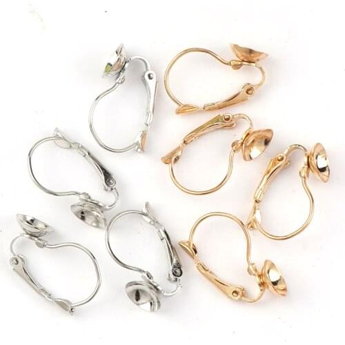 13x20mm Metal Bowl Tone Ear Wire Oval French Lever Hook Earnuts Ear Plugging Back Stopper Setting DIY Earring Earstud Findings