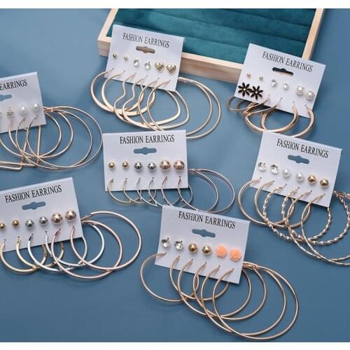 Fashion Large Statement Hoop Drop Earrings for Women Geometric Modern Female Women Earrings 2020 Trend New Brincos Jewelry Gifts