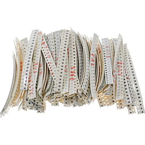 3400Pcs 0R~10MR 170Value 0.125W ±5% 0805 Chip Fixed SMD Resistor Kit