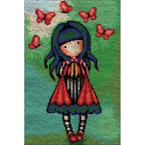 Tapestry Latch Hook Kits With Printed Canvas Carpet Embroidery Crafts for Adults Crochet Gift for Girl Foamiran