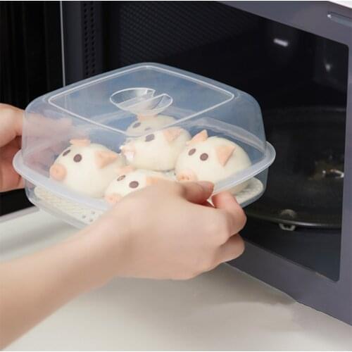 Plastic Steamer Microwave Oven Steamer Plastic Microwave Oven With Lid Kitchen Cooking Tools
