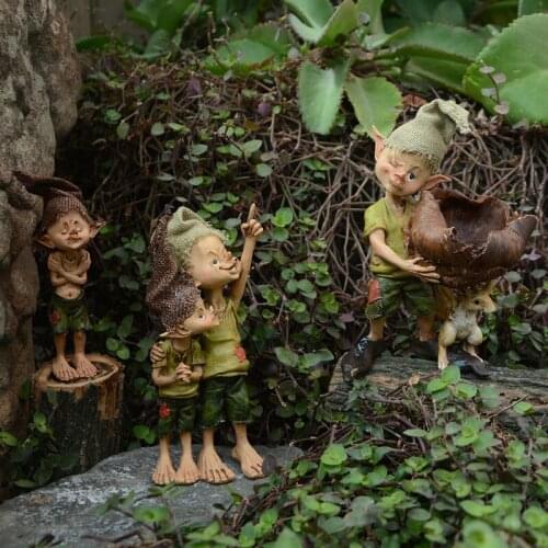 Everyday Collection New Year Fairy Figure Resin Home Decoration Fairy Garden Ornament Accessories Elves Desk Decor ZM723