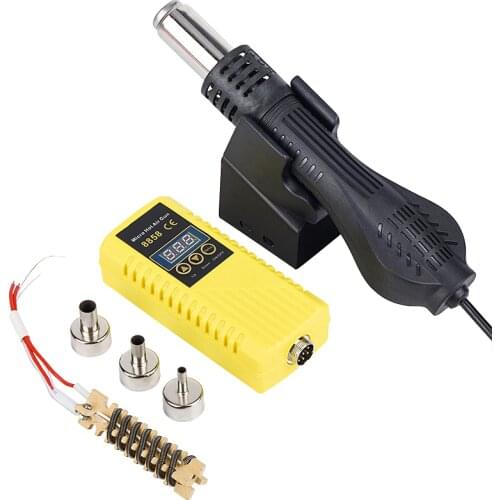 QHTITEC LCD Micro Rework Soldering Station Hot Air Gun 8858 Hair Dryer for Soldering 700W Heat Gun Welding Repair Tools