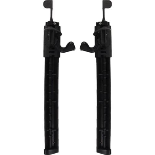 MagiDeal Adjustable Nylon Marine Locking Kayak Foot Braces Pedals Foot Pegs 2PCS Black for Inflatable Fishing Boat Dinghy Yacht