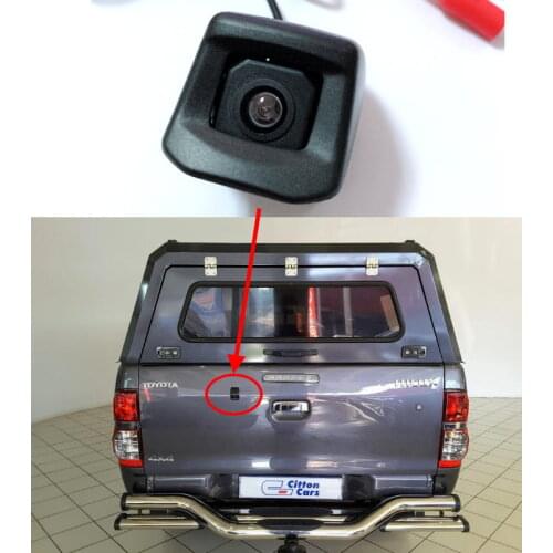 For Toyota Hilux Vigo Pickup 2004~2019 AN10 AN20 AN30 AN120 AN130 2.8 DC GD-6 4X4 HD Car Back up Reverse Camera Hole OEM Camera
