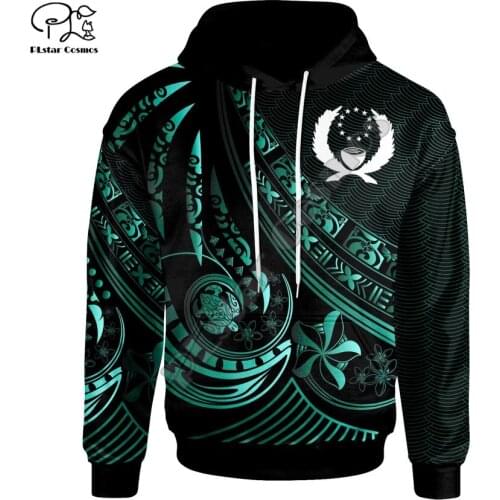 PLstar Cosmos 3D Printed Pohnpei Polynesian Culture Tribe Turtle Tattoo Unisex Men/Women Funny Harajuku Streetwear Zip Hoodies 3