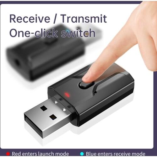 USB Bluetooth 5.0 Audio Receiver Transmitter 4 IN 1 Mini 3.5mm Jack AUX RCA Stereo Music Wireless Adapter For TV Car PC