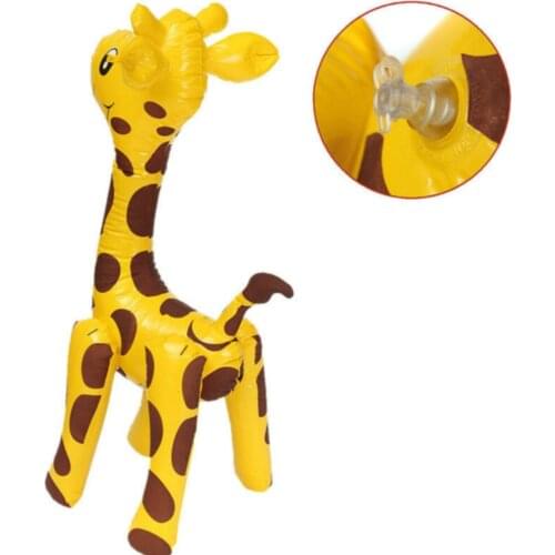 Balloon Party Large Blow Up Cute Children PVC Novelty Gift Cartoon Giraffe Design Deer Shaped Animals Inflatable Toy