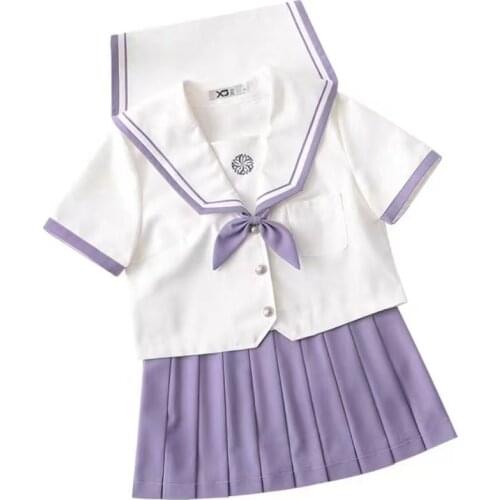 Long Sleeve Japanese/Korean School Uniforms Cute Girl Sailor Suit Cosplay Costume JK Student Suits Uniform Top+Skirt Sets