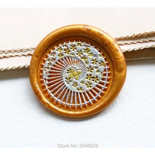 Janpanese-Sakura Seal Stamp,Retro seal stamp,Sakura spiral Seal Stamp Kit,invitation seals,gift packing Party seal,Christmas Gif