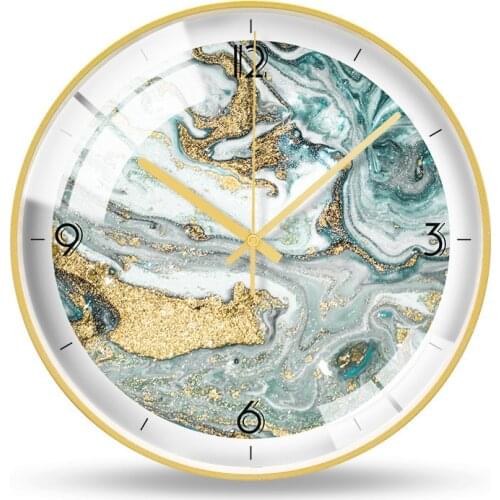 Japanese Abstract Wall Clock Luxury Modern Simple Living Room Bedroom Clock Wall Quiet Kitchen European Gold Home Decor AA50WC