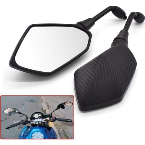 1 Pair Motorcycle Rear View Mirror For KAWASAKI Versys 1000 ZX12R ZX6R ZX636R ZX6RR ZX9R ZZR600 10mm 8mm Back Side Convex Mirror