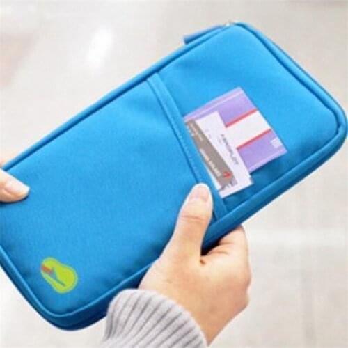 Women Travel Passport Package Holder Card Package Credit Card Holder Oxford Cloth Wallet Multi Pockets Card Pack