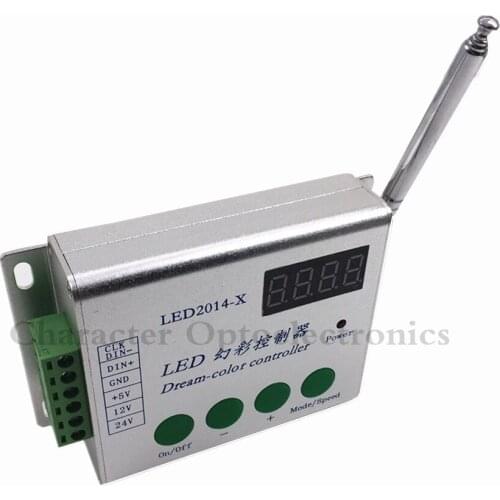 5 PCSLED-2014-X,LED dream color controller,support W2811/WS2812B/TM1804/INK1003/UCS1903 etc,2048pixels controlled;DC5-24V input