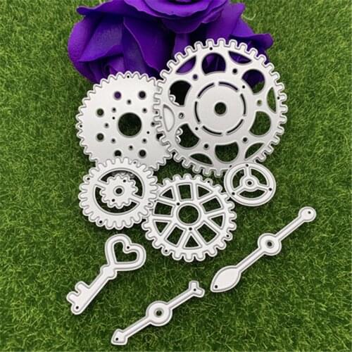 8pcs gear repair tool full set of hand-embossed DIY photo album I am post card decoration metal cutting mold