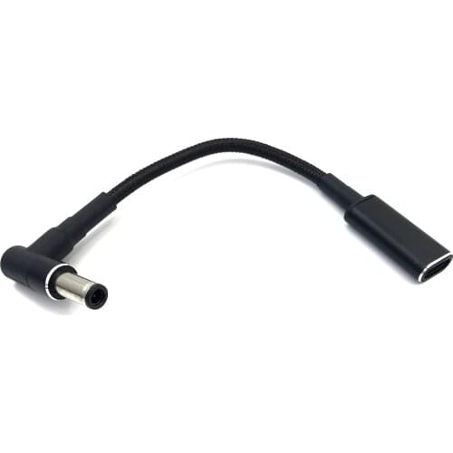 100w USB Type C Female to 6.0*3.7mm Male Plug Converter Laptop Dc Power Adapter Connector Charging Cable Cord for Asus Notebook