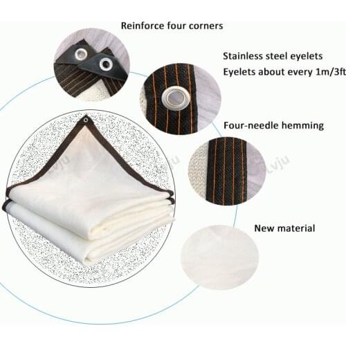 Lvju 8 Sizes White Shade Net Anti Aging White Agro Shade Netting For Garden Vegetables Plants