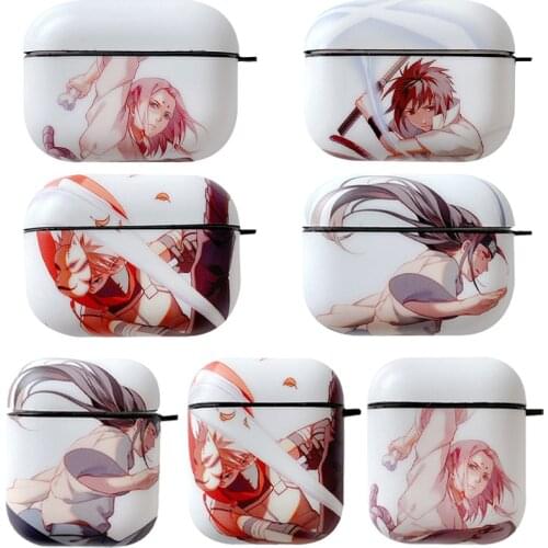 Cartoon Naruto Sasuke Kakashi Airpods case Bluetooth Headset Soft Case Protective Cover for Airpods 2/pro Case Naruto Sasuke