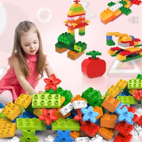 DIY Big Size Building Blocks Compatible Brand Blocks Baby Assemble Bricks Toys Educational Bricks Sets For Children Gifts