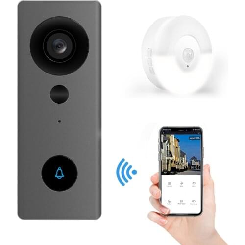 Video Doorbell WiFi 1080P HD Chime Smart Home Intercom Phone Call View Waterproof Security Door Bell Camera DIY Need Wiring