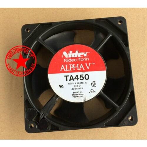 Nidec A28678-10 AC 230V 0.13A 120x120x38mm 2-pin Server Cooling Fan