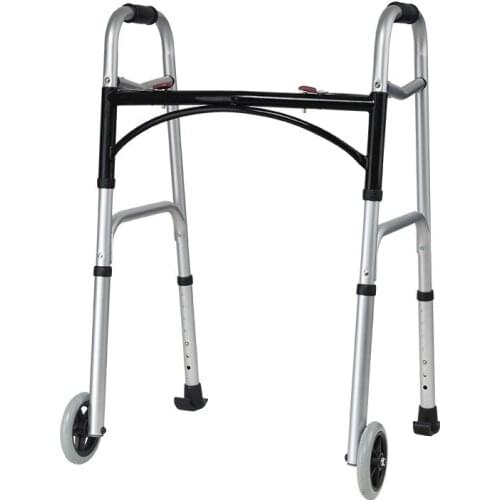 The elderly walker aluminum alloy disabled walker rehabilitation equipment can be folded lightly