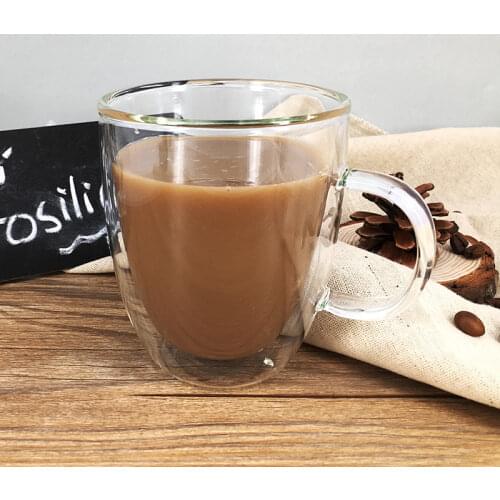 Double wall bottom coffee mugs Glasses for Beer wine Drinkware glass Tea cup Water cups Creative holder cocktail wineglass