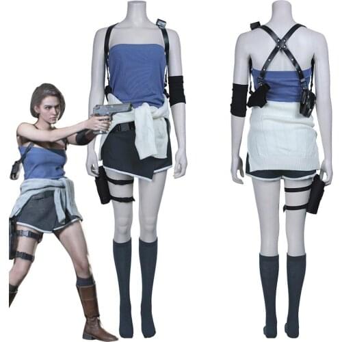 Evil 3 Jill Valentine Cosplay Costume Uniform Outfit Halloween Carnival Costumes For Adult Women Girls Custom Made