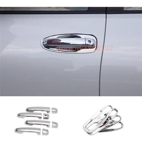 For Toyota Prado/FJ150 2010 2011 2012 2013 Car Cover Trims ABS Chrome Door Handle External Door Bowl Sticks Lamp Frame Panel