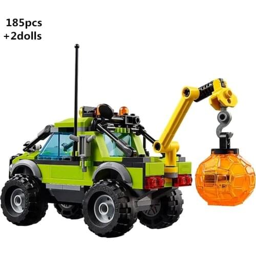 2021 NEW City Series Volcano Exploration Truck Building Blocks Sets Bricks Creator Ideas Classic Model Education Toys For Child