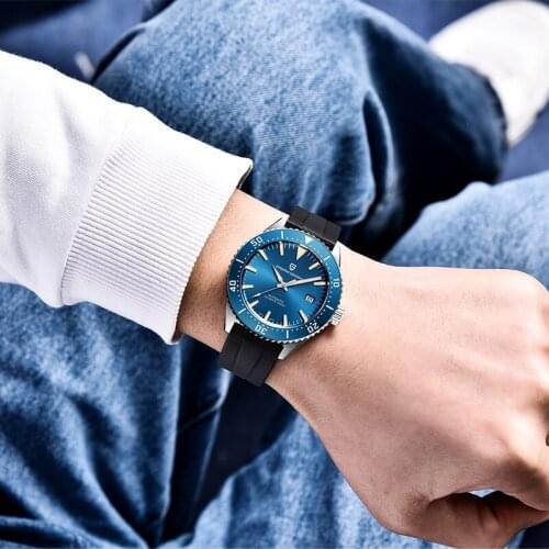 PAGANI DESIGN Luxury Mens Mechanical Watches Sapphire Glass 100M Waterproof Luminous Hands Fashion Business Watch montre homme