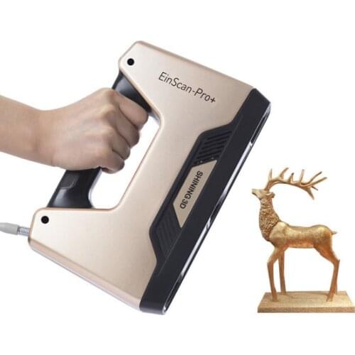 Hand held D scanner human body car reading first three dimensional color version
