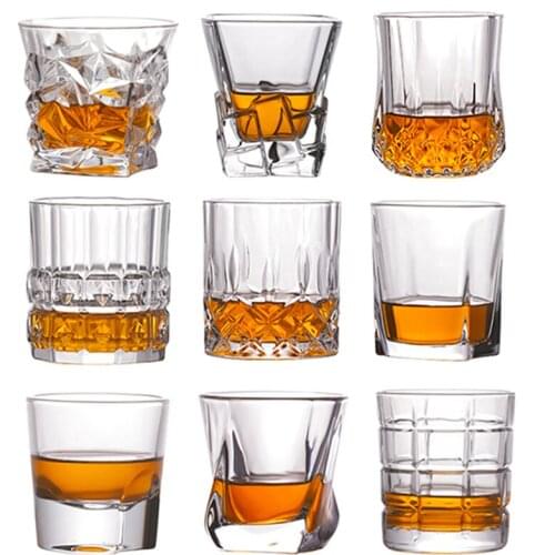 Shot Whiskey Crystal Glass Party Wedding Wine Liquor Glass Coffee Tea Cup for Beer Spirits Funny Glasses European Creative Gifts