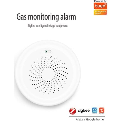 ZigBee Tuya smart gas detector gas leakage sensor high sensitive smart home gas detection alarm