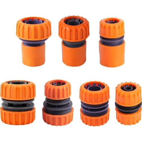 1/2" 3/4" 1" Garden Hose Quick Connector Hose Repair Extension Joint Garden Household Hose Water Pipe Adapter Irrigation Fitting