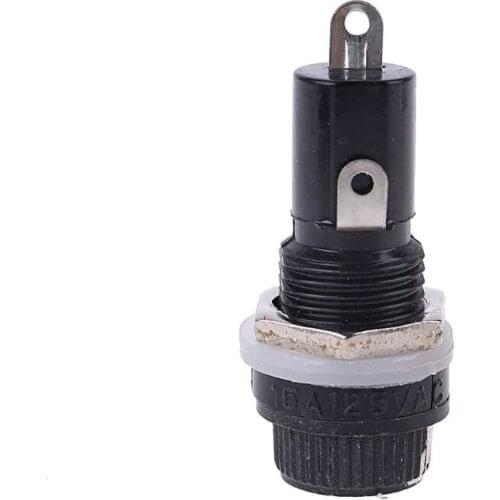 5pcs 10A Chassis Panel Mount Fuse Holder Socket for 5*20 Glass Fuses 250V L4MF