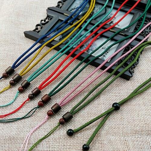 5pcs Hand Knited Necklace Silk Thread Knot Cord For Pendant- Fine Ananas