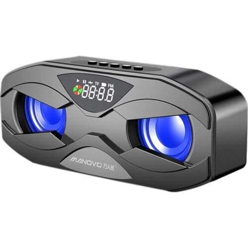 RISE-MANOVO M5 Wireless Bluetooth Speaker Outdoor Subwoofer Portable Mini Radio Home o 6D Surround Stereo Speaker