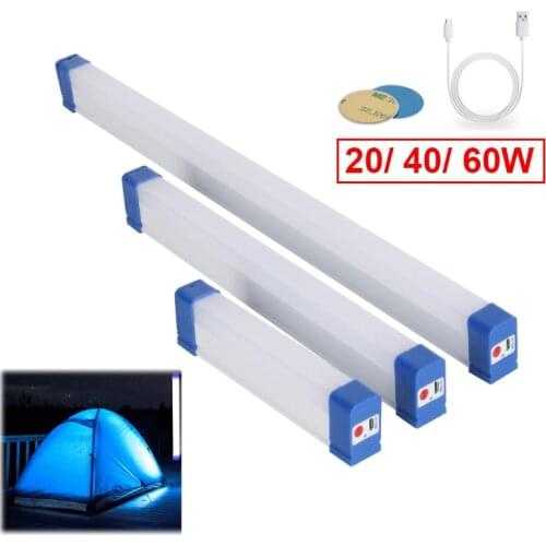 DC5V LED Night Light USB Rechargeable Emergency Light 20W/ 40W/ 60W Work Light for Outdoor Indoor Home Kitchen Closet Wardrobe