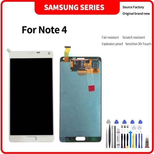 For SAMSUNG Note 4 LCD display High quality HD brand new screen assembly with Disassembly tools
