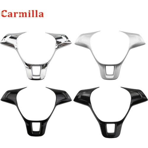 For Volkswagen VW Golf 7 GTI MK7 POLO 2014 2015 Jetta MK6 2015 Car Steering Wheel Cover ABS Chrome Trim Decoration Sticker