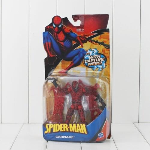 5" 13cm Super Heroes The Avengers Spider-Man Spiderman Carnage With Capture Webs PVC Action Figure Collection Model Toy