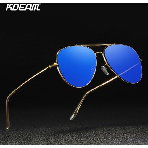 Женские солнцезащитные очки авиаторы KDEAM China At AliExpress