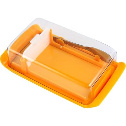 Butter Container Cheese Server Sealing Storage Keeper Tray with Lid Kitchen Dinnerware for Cutting Food Butter Box